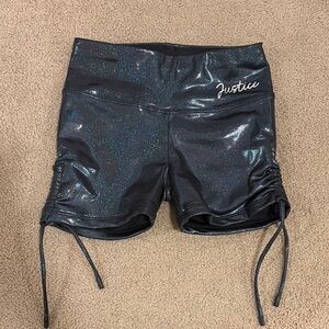 Girls Justice Black Sparkle Shorts